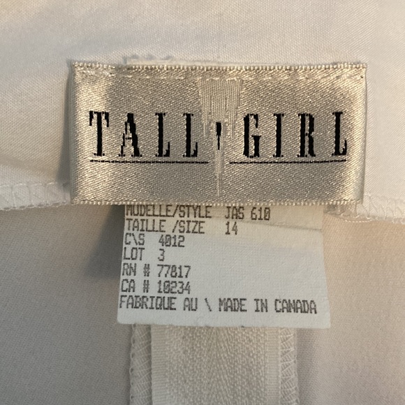 🇨🇦 Tall Girl Stunning 3pc Pant Suit Sleeveless Tall Size 14 EUC Made in 🇨🇦 - Picture 9 of 14